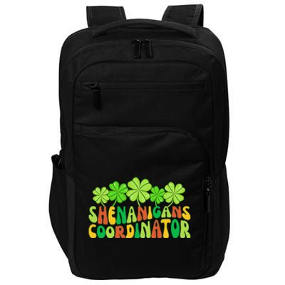 St Patrick's Day Shenanigan Coordinator Irish Clovers Groovy Impact Tech Backpack