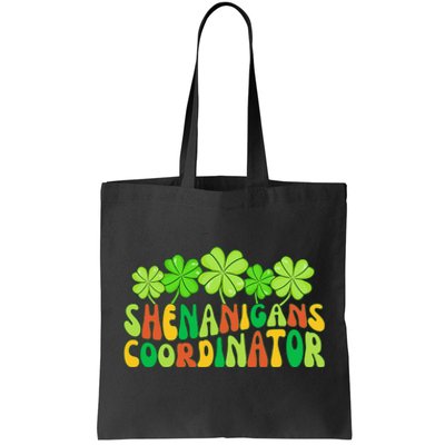 St Patrick's Day Shenanigan Coordinator Irish Clovers Groovy Tote Bag