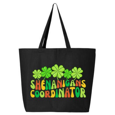 St Patrick's Day Shenanigan Coordinator Irish Clovers Groovy 25L Jumbo Tote