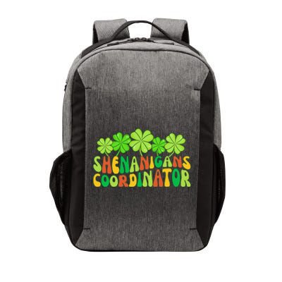 St Patrick's Day Shenanigan Coordinator Irish Clovers Groovy Vector Backpack