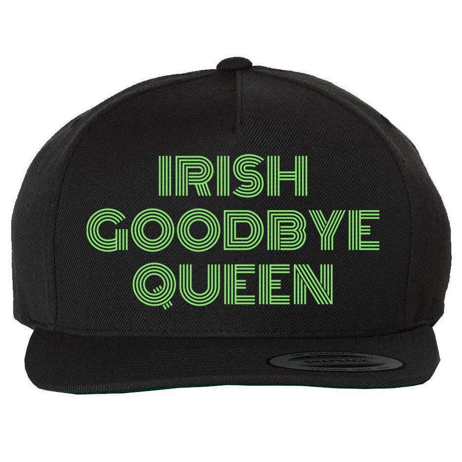 St Patricks Day Irish Goodbye Queen Wool Snapback Cap