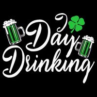 St Patricks Day I Love Day Drinking Funny Gifts Beer Lover 16 in Basic Backpack