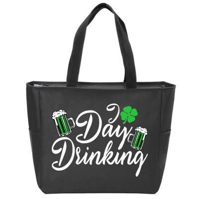 St Patricks Day I Love Day Drinking Funny Gifts Beer Lover Zip Tote Bag