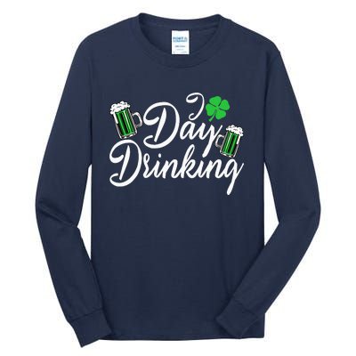 St Patricks Day I Love Day Drinking Funny Gifts Beer Lover Tall Long Sleeve T-Shirt