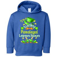 St Patrick's Day Paralegal Costume I'm A Lucky Leprechaun Gift Toddler Hoodie