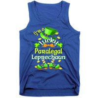 St Patrick's Day Paralegal Costume I'm A Lucky Leprechaun Gift Tank Top