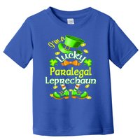 St Patrick's Day Paralegal Costume I'm A Lucky Leprechaun Gift Toddler T-Shirt