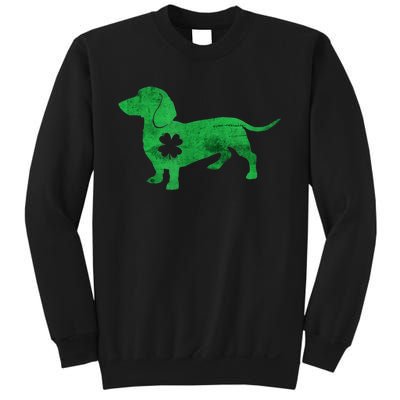 St. Patricks Day Saint Dachshund Weiner Dog Shamrock Paddy Gift Sweatshirt