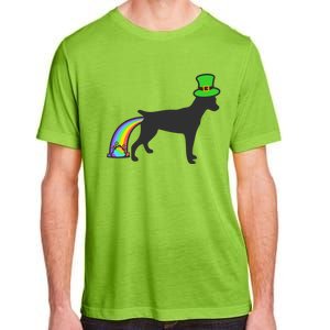 St Patrick's Day Rainbow Dog Gift Rat Terrier Gift Adult ChromaSoft Performance T-Shirt