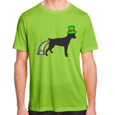 St Patrick's Day Rainbow Dog Gift Rat Terrier Gift Adult ChromaSoft Performance T-Shirt