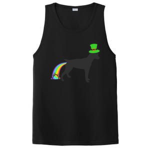 St Patrick's Day Rainbow Dog Gift Rat Terrier Gift PosiCharge Competitor Tank