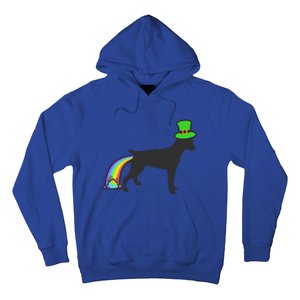 St Patrick's Day Rainbow Dog Gift Rat Terrier Gift Hoodie