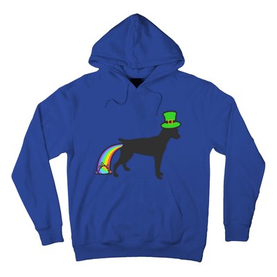 St Patrick's Day Rainbow Dog Gift Rat Terrier Gift Hoodie