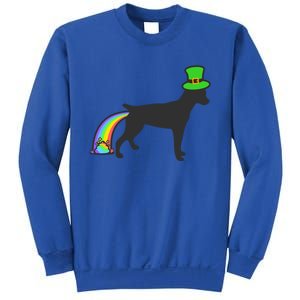 St Patrick's Day Rainbow Dog Gift Rat Terrier Gift Sweatshirt