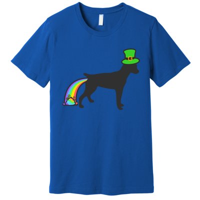 St Patrick's Day Rainbow Dog Gift Rat Terrier Gift Premium T-Shirt