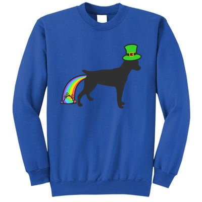 St Patrick's Day Rainbow Dog Gift Rat Terrier Gift Tall Sweatshirt