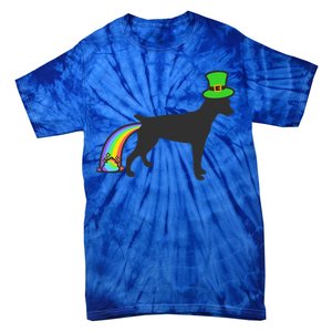 St Patrick's Day Rainbow Dog Gift Rat Terrier Gift Tie-Dye T-Shirt