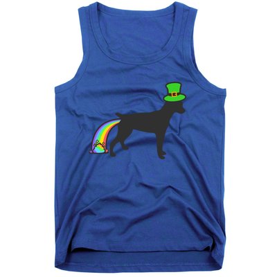 St Patrick's Day Rainbow Dog Gift Rat Terrier Gift Tank Top