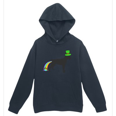 St Patrick's Day Rainbow Dog Gift Rat Terrier Gift Urban Pullover Hoodie