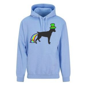 St Patrick's Day Rainbow Dog Gift Rat Terrier Gift Unisex Surf Hoodie