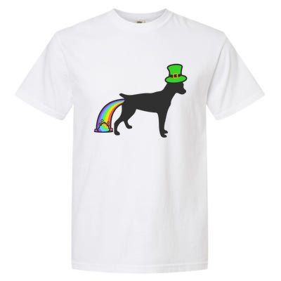 St Patrick's Day Rainbow Dog Gift Rat Terrier Gift Garment-Dyed Heavyweight T-Shirt