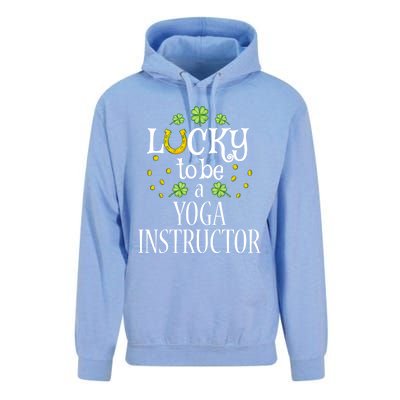 St Patricks Day Lucky To Be A Yoga Instructor Gift Unisex Surf Hoodie