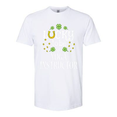 St Patricks Day Lucky To Be A Yoga Instructor Gift Softstyle CVC T-Shirt