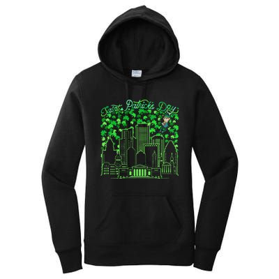 Saint Patrick's Day City Graphic Cool Design Matching Family Women's Pullover Hoodie