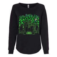 Saint Patrick's Day City Graphic Cool Design Matching Family Womens California Wash Sweatshirt