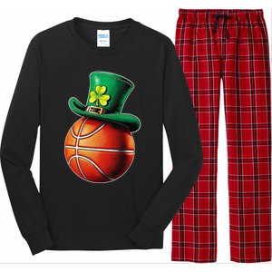 St. PatrickS Day Basketball Hat Sticker Sports & Luck Long Sleeve Pajama Set