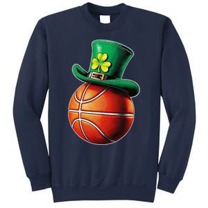 St. PatrickS Day Basketball Hat Sticker Sports & Luck Sweatshirt