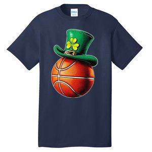 St. PatrickS Day Basketball Hat Sticker Sports & Luck Tall T-Shirt