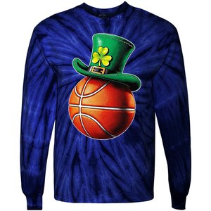 St. PatrickS Day Basketball Hat Sticker Sports & Luck Tie-Dye Long Sleeve Shirt