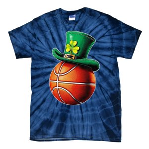 St. PatrickS Day Basketball Hat Sticker Sports & Luck Tie-Dye T-Shirt