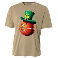 St. PatrickS Day Basketball Hat Sticker Sports & Luck Cooling Performance Crew T-Shirt