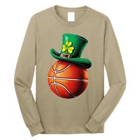 St. PatrickS Day Basketball Hat Sticker Sports & Luck Long Sleeve Shirt