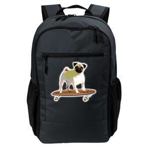 Skateboarding Pug Dog Riding Skateboard Skater Gift Daily Commute Backpack