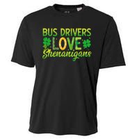 St. Patrick's Day St. Patty Bus Drivers Love Shenanigans Cooling Performance Crew T-Shirt