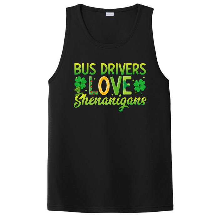 St. Patrick's Day St. Patty Bus Drivers Love Shenanigans PosiCharge Competitor Tank