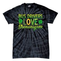 St. Patrick's Day St. Patty Bus Drivers Love Shenanigans Tie-Dye T-Shirt