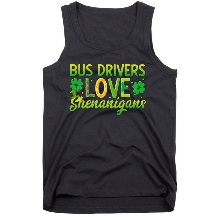 St. Patrick's Day St. Patty Bus Drivers Love Shenanigans Tank Top