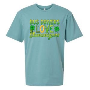 St. Patrick's Day St. Patty Bus Drivers Love Shenanigans Sueded Cloud Jersey T-Shirt