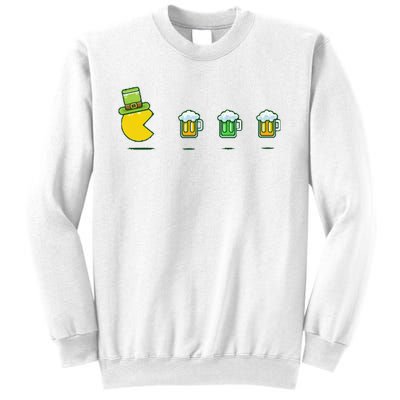 St Patricks Day Funny Drinking Beer Sweatshirt