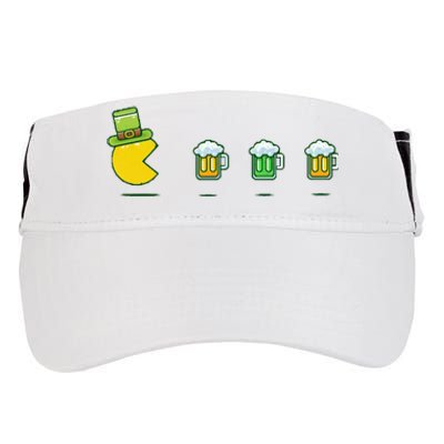 St Patricks Day Funny Drinking Beer Adult Drive Performance Visor