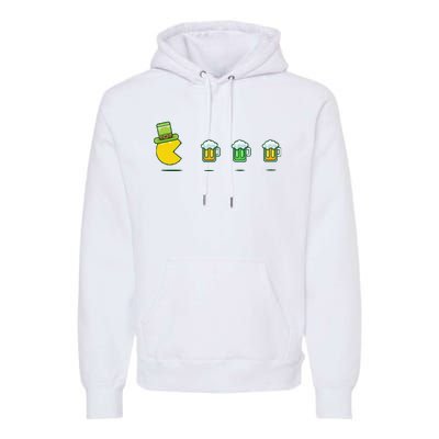 St Patricks Day Funny Drinking Beer Premium Hoodie