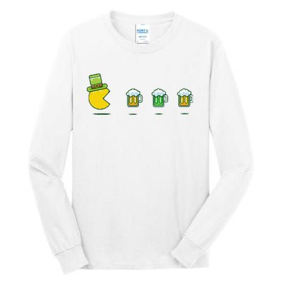 St Patricks Day Funny Drinking Beer Tall Long Sleeve T-Shirt