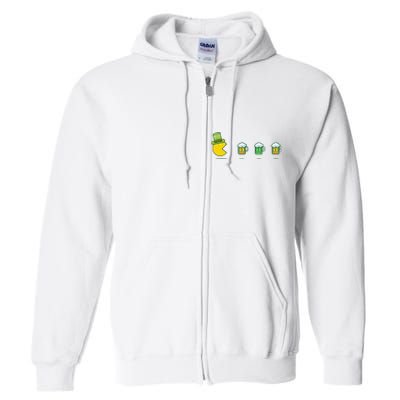 St Patricks Day Funny Drinking Beer Full Zip Hoodie