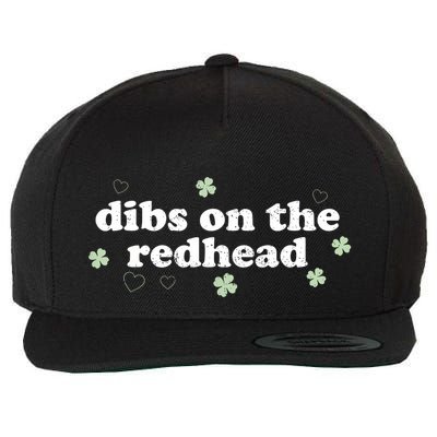 St PatrickS Day Dibs On The Redhead Shamrock Wool Snapback Cap