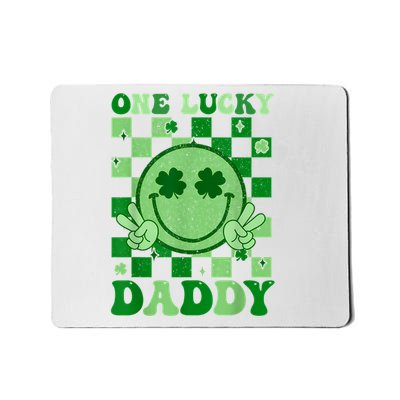 St Patricks Day Family Matching Groovy One Lucky Daddy Mousepad