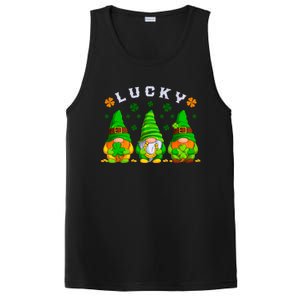 St Patrick's Day Lucky Gnomes Gift PosiCharge Competitor Tank